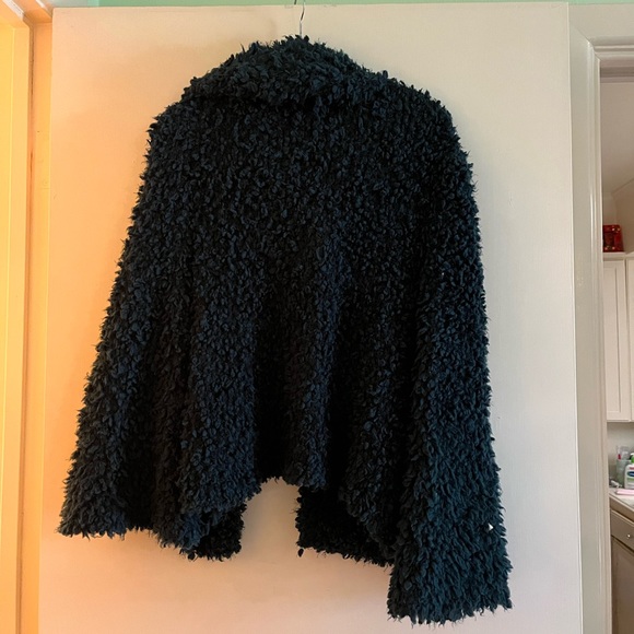 Nordstrom BP Green Fuzzy Jacket - Picture 2 of 3